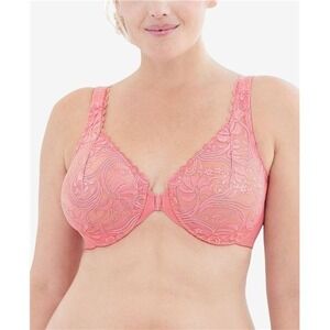 NWOT Glamorise 36G Wonderwire Front Close Bra 9245 Pink 131529